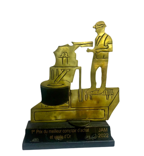 1er Prix du Meilleur Comptoir d’Achat-Vente d’or au Burkina à JAM ( Journée de l’Artisan Minier) du 15 Juillet